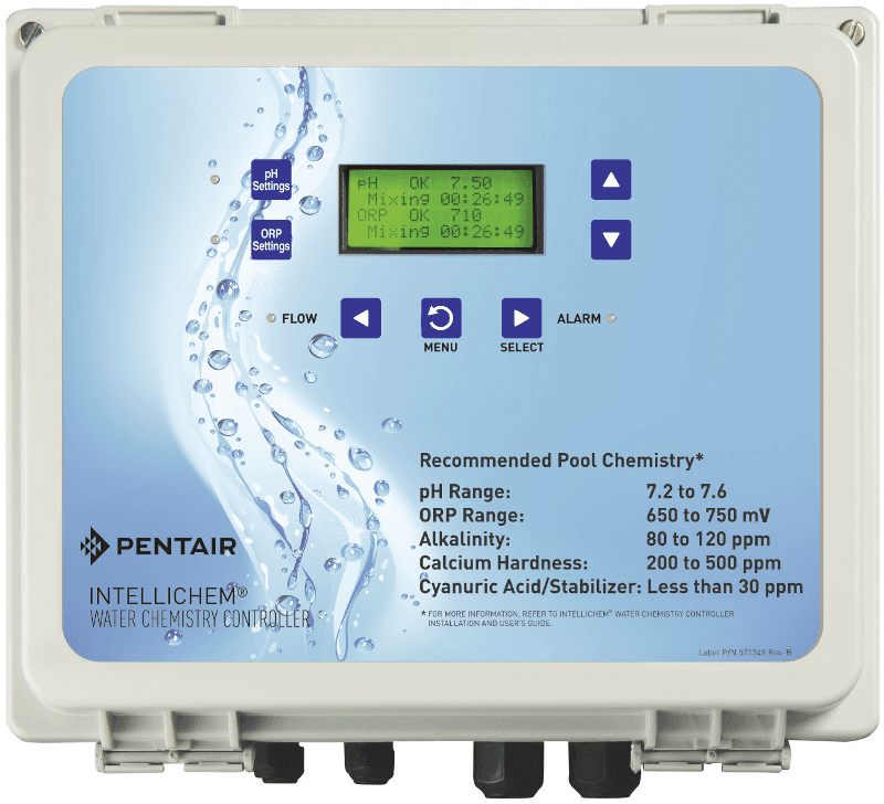IntelliChem Water Chemistry Controller - Controller and Acid Tank with Tank Mounted Pump