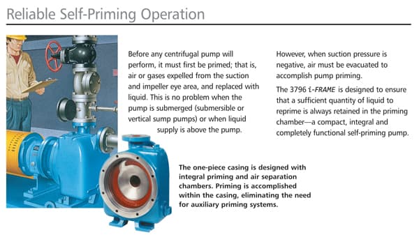 3796 i-FRAME Self-Priming Process Pumps