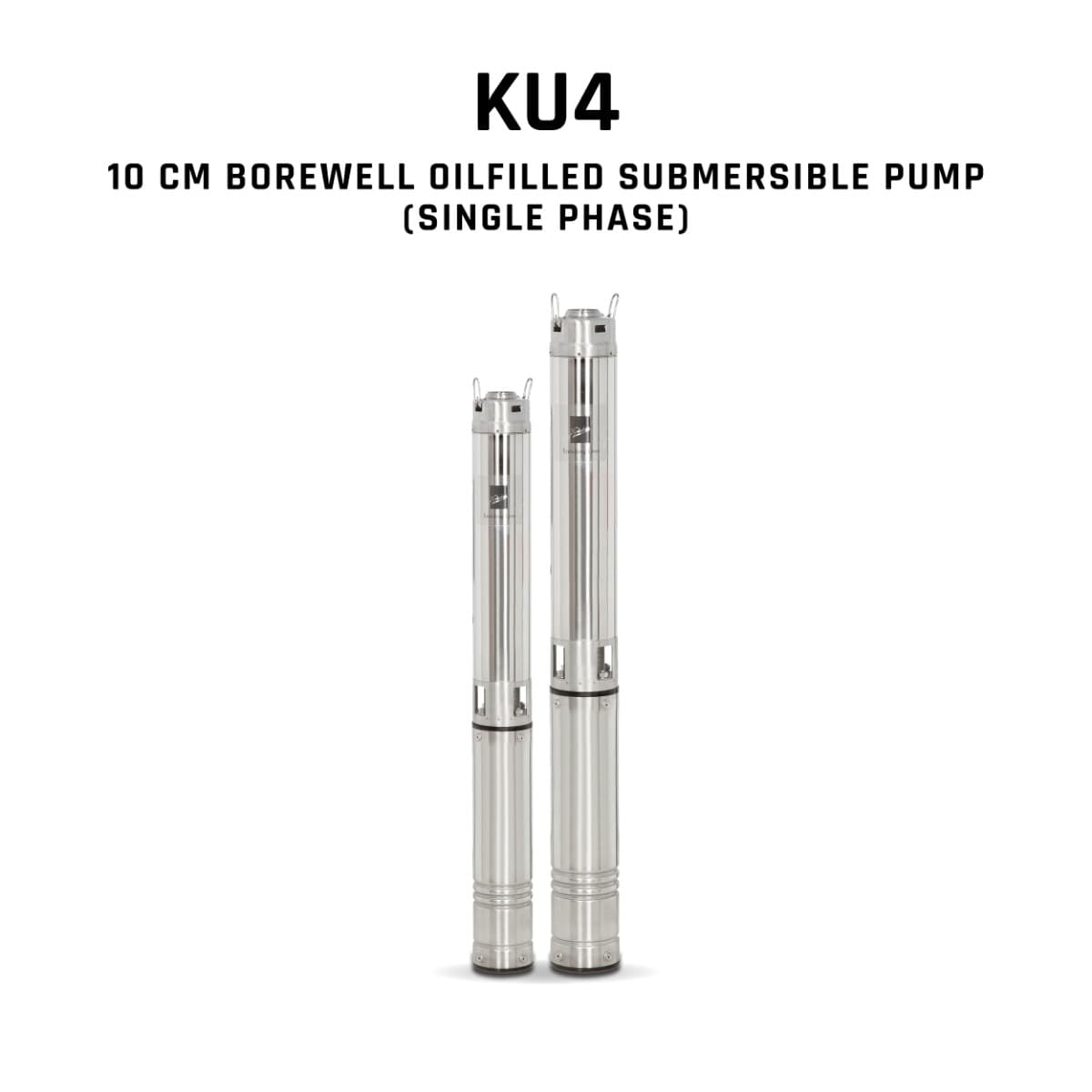 Borewell Submersible Pump, KU4-1514S, 3 HP, Single Phase, 220 Volts, Size 50mm with Control Panel