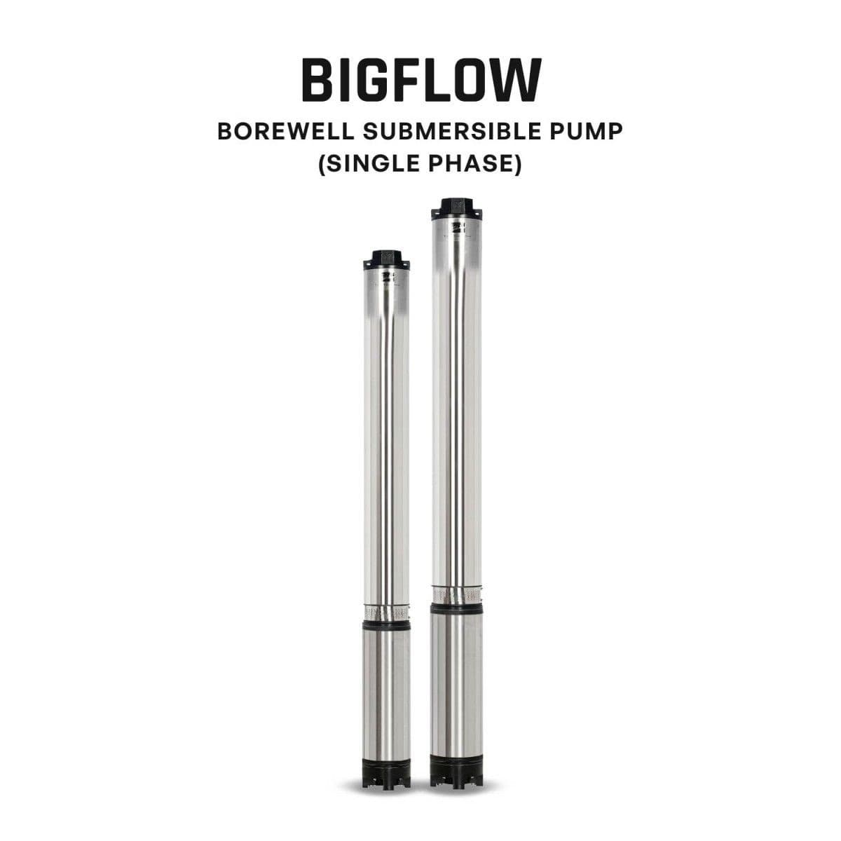 Borewell Submersible Pump, BIGFLOW-1008S, 1 HP, Single Phase, 220 Volts, Size 38mm