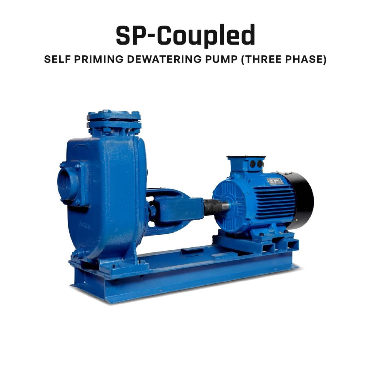 Self-priming, Sewage/Dewatering Pump, SP-2H CS, 3 HP, Three Phase, 415 Volts, Size 50mm X 50mm
