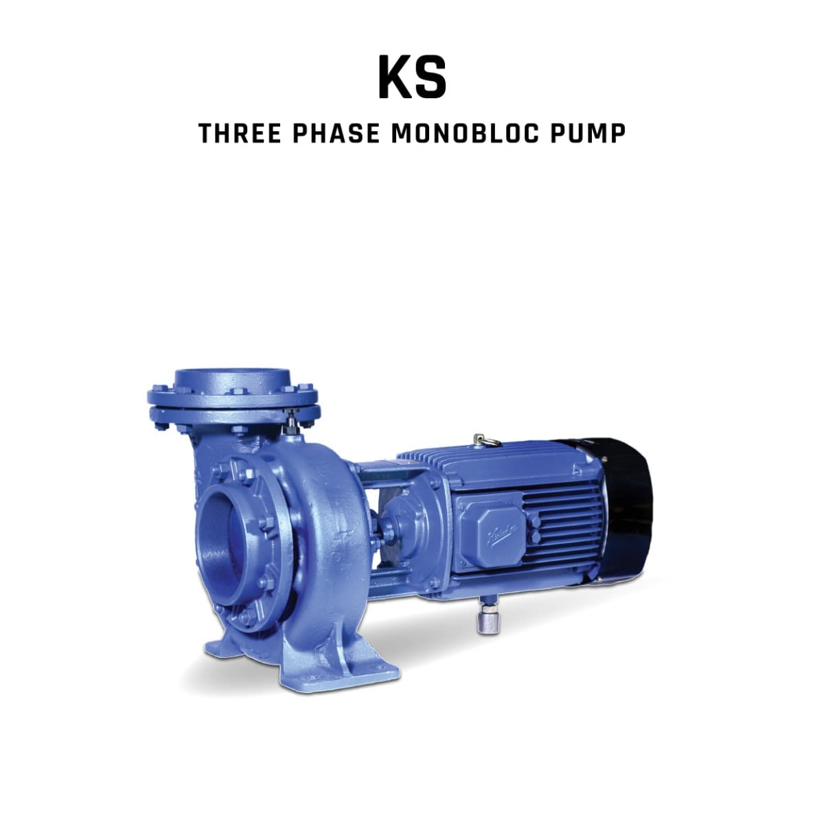 Monobloc Pump, KS-817+, 7.5 HP, Three Phase, 400 Volts, Size 100 mm x 100 mm