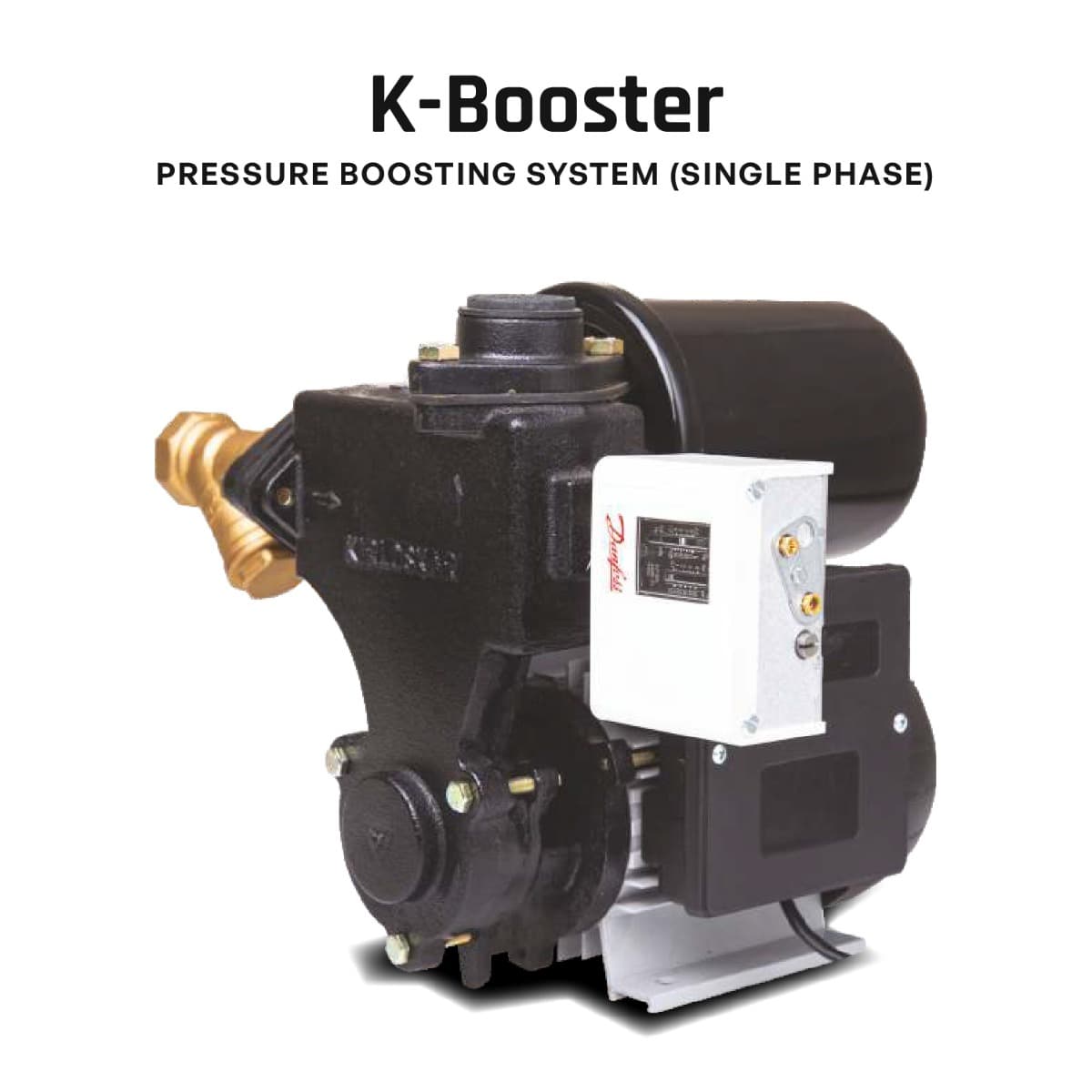 Pressure Boosting Pump, K-Booster, 1.0 HP, Single Phase, 230 Volts, Size 25mm X 25mm