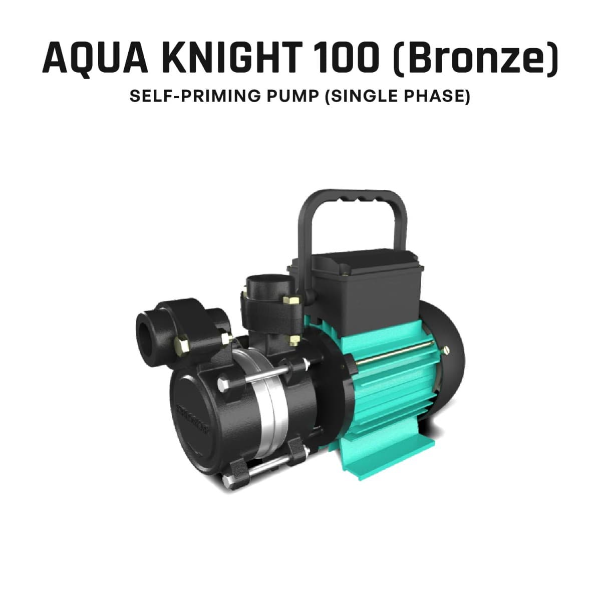 Self-Priming Pump, AQUA KNIGHT-100 (Bronze), 1 HP, Single Phase, 220 Volts, Size 25mm X 25mm