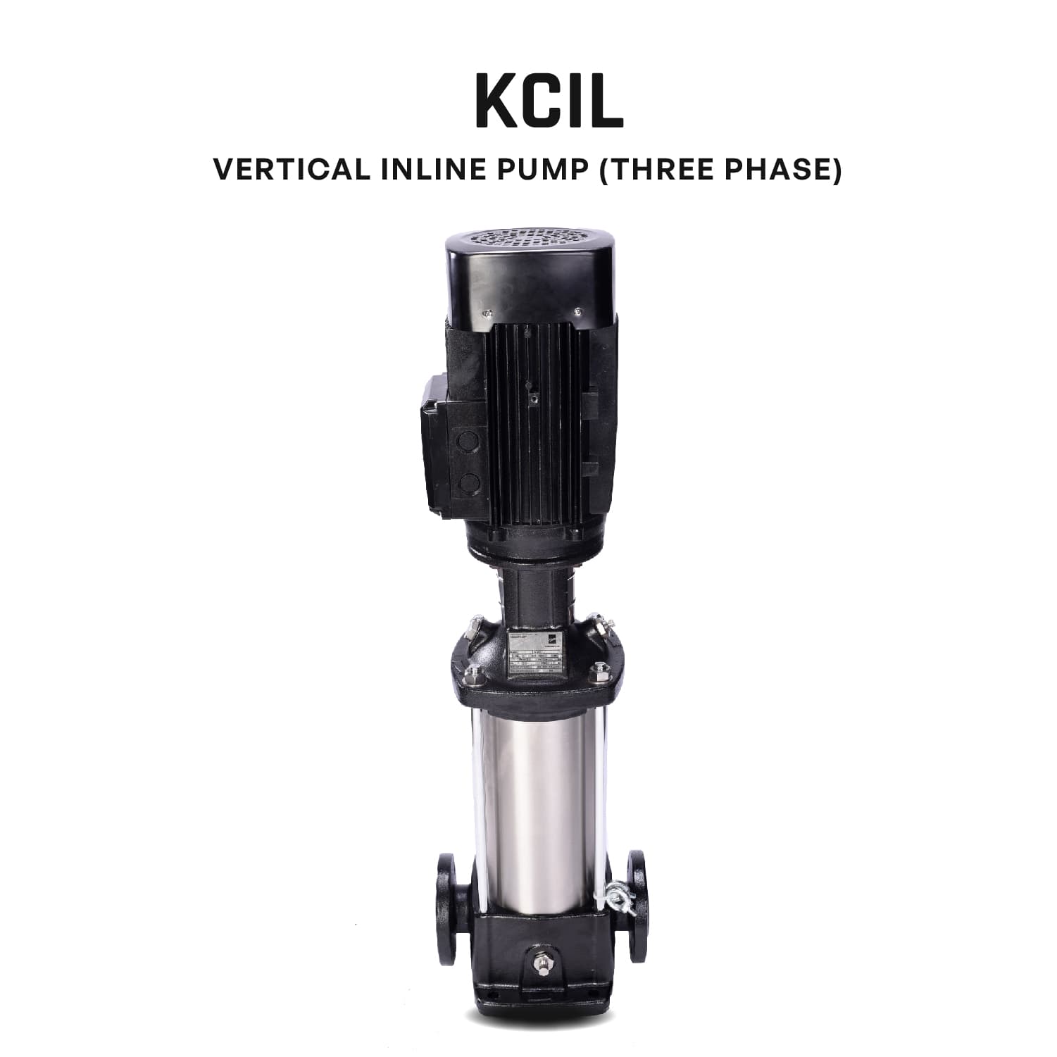 Vertical Inline Pump, KCIL10-10, 5 HP, Three Phase, 415 Volts, Size 42mm X 42mm