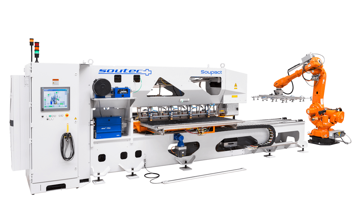 Soupact laser welding system for smaller volumes