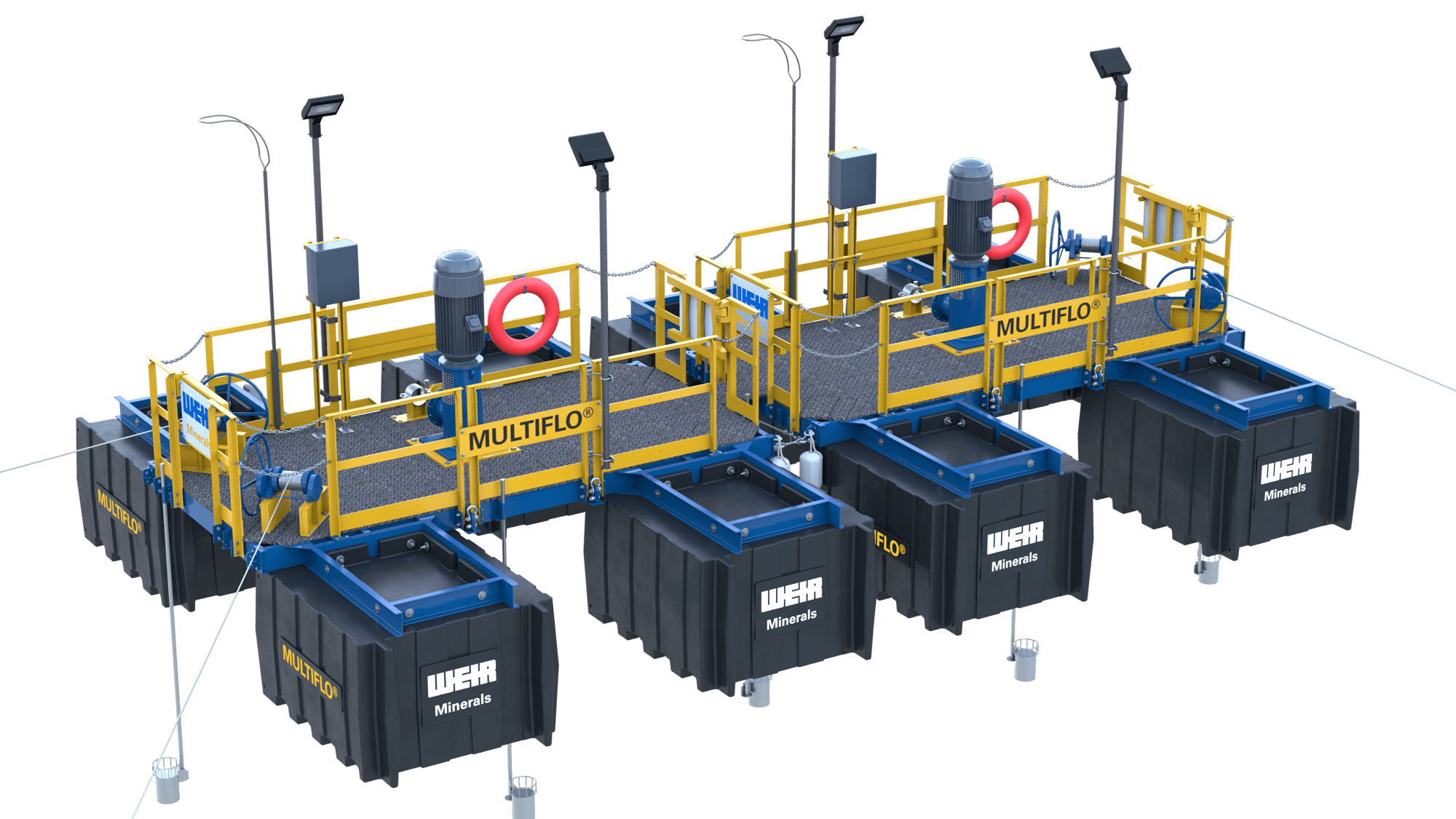 Multiflo® CC Polyethylene Modular Pontoon Barge System