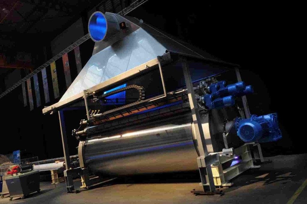 Contact drum dryer