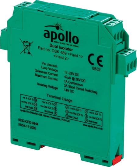 XP95 DIN-Rail Isolator – Dual Channel