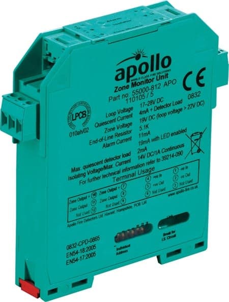 XP95 DIN-Rail Zone Monitor Module – Isolating