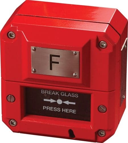 XP95 I.S. Manual Call Point – MEDC Style (Glass & Flip Lid)