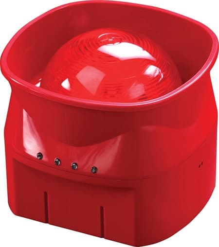 Discovery Open-Area Voice Sounder VID – Red Body (Red Flash) – Isolating