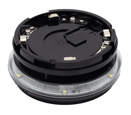 Soteria Base Sounder Visual Indicator – Black (Red Flash)