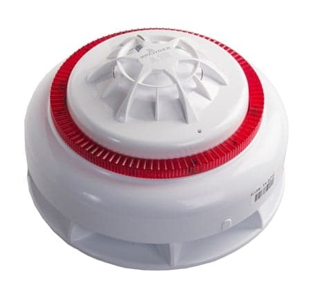 XPander Heat Detector (A1R) with Sounder VID Base (Red Flash)