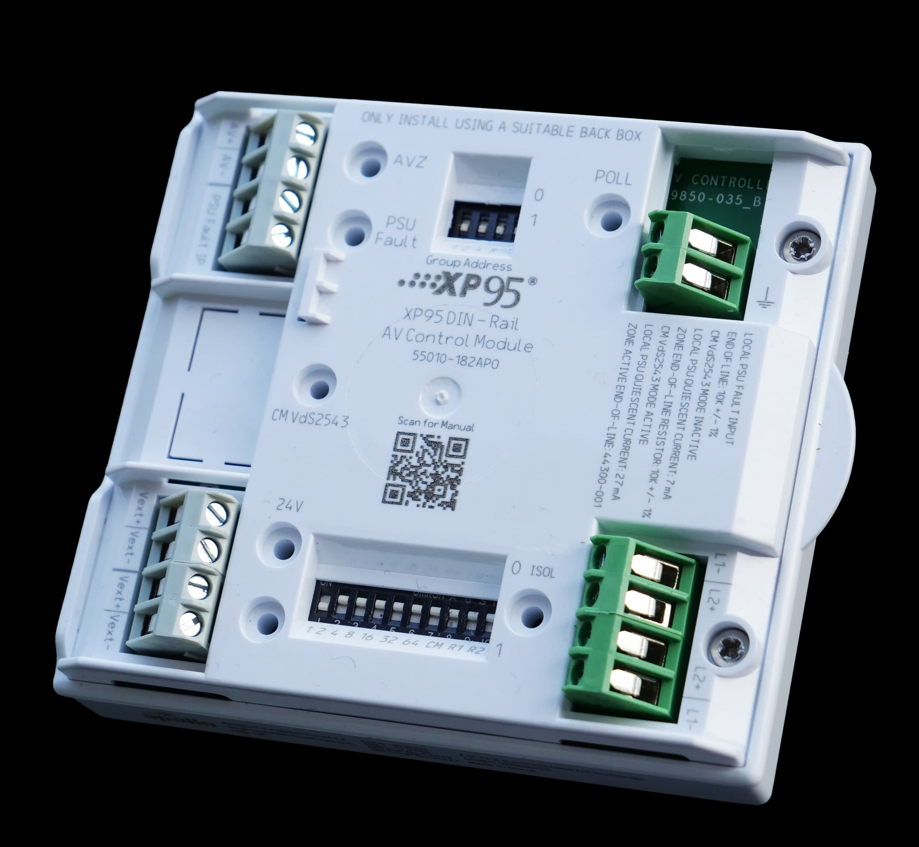 XP95 DIN-Rail AV Control Module