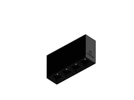 Stream -DL 4x1 14W 4000K Black