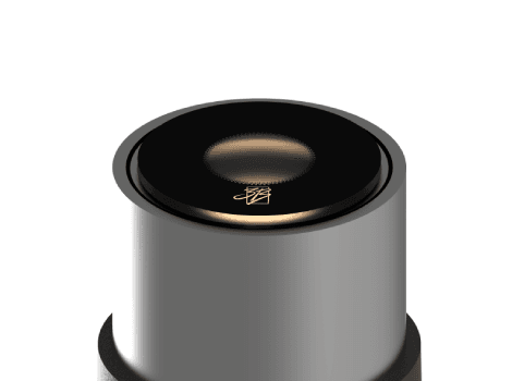 UNI - Glass Surface 6W 3000K Steel