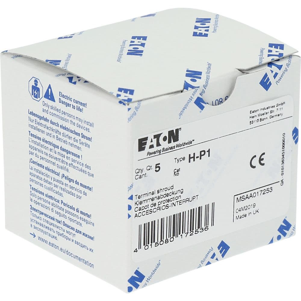 Eaton Moeller® series Accessory Terminal shroud