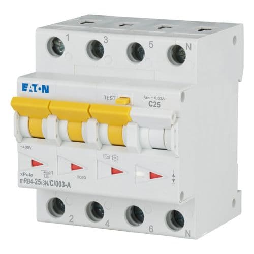 Eaton Moeller series xPole - mRB4 RCBO - residual-current circuit breaker with overcurrent protectio