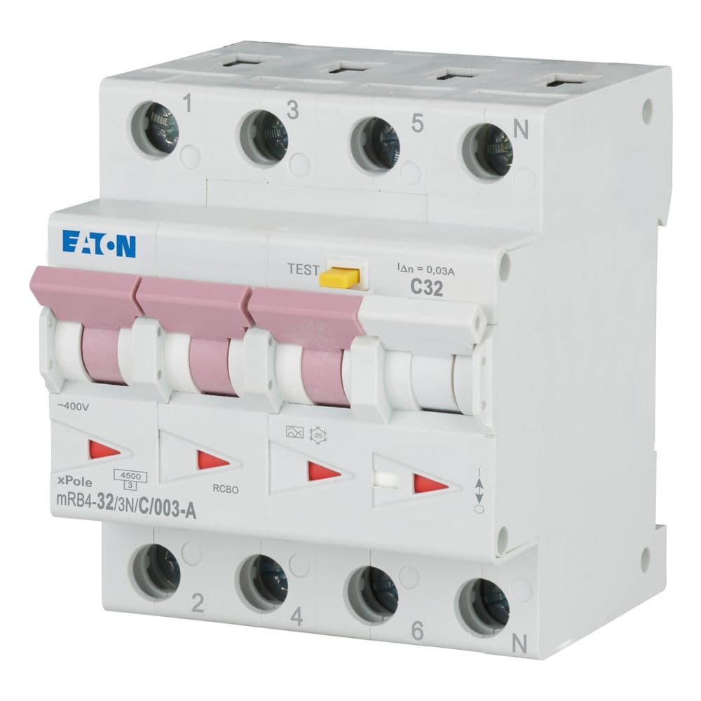 Eaton Moeller series xPole - mRB4 RCBO - residual-current circuit breaker with overcurrent protectio