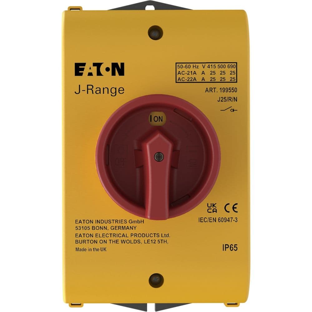 Eaton J-Range enclosed switch-disconnector