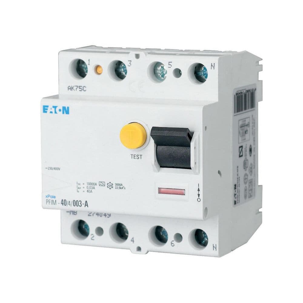 Eaton Moeller series xPole - PFIM Type AC, A, U, R RCCB