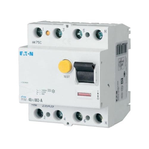 Eaton Moeller series xPole - PFIM Type AC, A, U, R RCCB