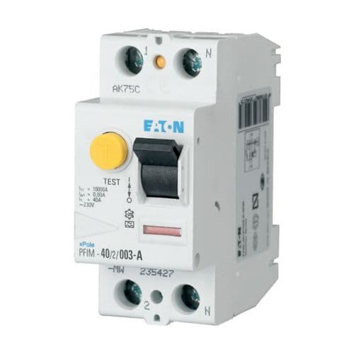 Eaton Moeller series xPole - PFIM Type AC, A, U, R RCCB