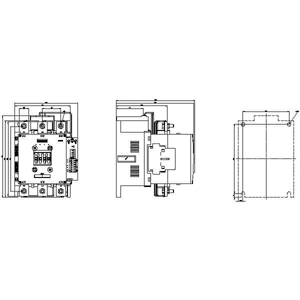 power contactor, AC-3e/AC-3 300 A, 160 kW / 400 V, AC (50-60 Hz) / DC Uc: 200-277 V PLC input 24 V D