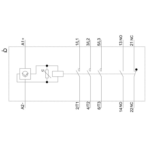 power contactor, AC-3e/AC-3, 95 A, 45 kW / 400 V, 3-pole, 24 V DC, 0.8-1.2* Uc, with integrated vari