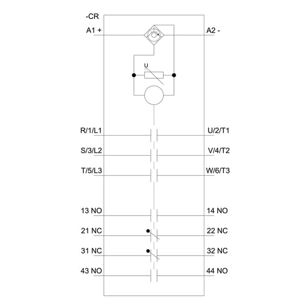 power contactor AC-1 1260 A / 690 V / 40 °C 3-pole, Uc: 100-240 V AC(50-60 Hz) / 100-220 V DC, drive
