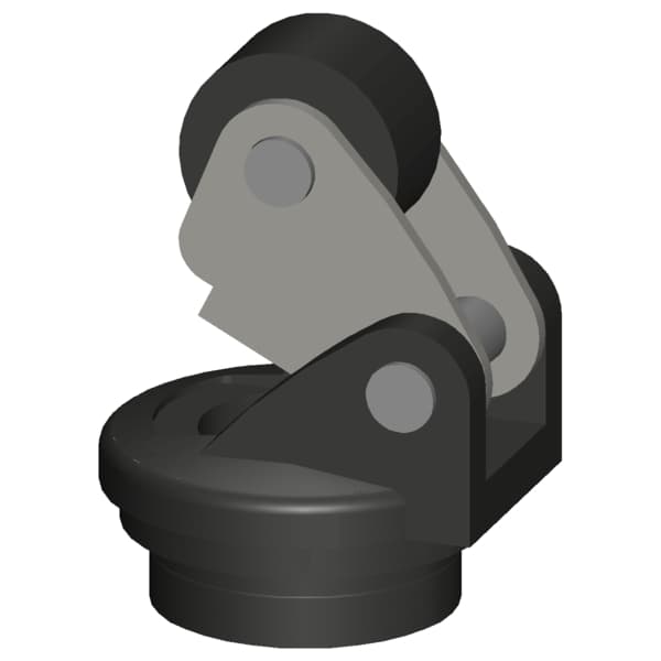 Actuator head for position switch 3SE51/52 Roller lever, Form E, with Metal lever and Plastic roller