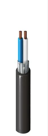 Flexible Audio Cable 2C #24 Str BC, Beldfoil® shielded(Z-Fold), PVC Jkt