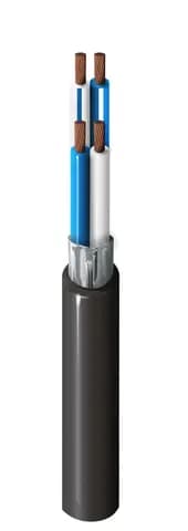 Flexible Audio Cable 4C #24 Str BC, Beldfoil® shielded(Z-Fold), PVC Jkt