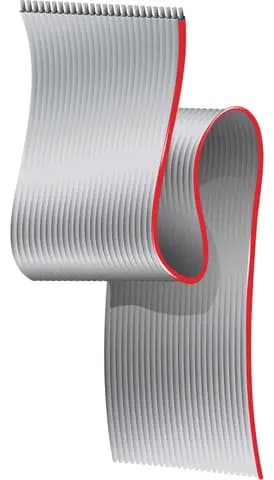 Flat Gray Ribbon Cable .050" Pitch, 9L280XX Series, #28-64c, PVC Ins