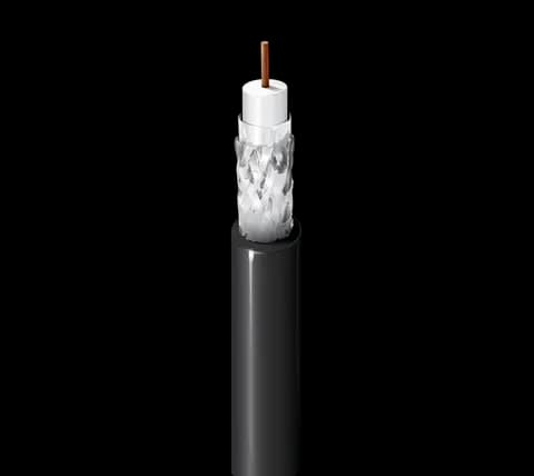 Broadband Coax, Series 11, 14 AWG Solid BCCS, Foil + 60% AL Braid, PE Jkt, Waterblocked