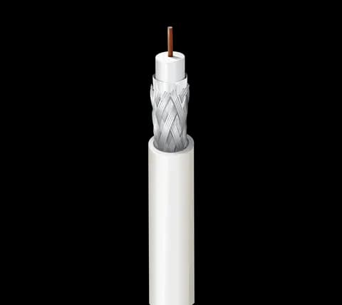 Broadband Coax, Series 6, 18 AWG Solid BCCS, Foil + 90% AL Braid, Flamarrest® Jkt, CMP
