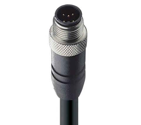 CANopen / DeviceNet Data Single-Ended Cordset: M12 Standard, male, straight, 5-pin, A-coded, black b