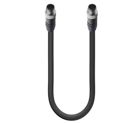 CANopen / DeviceNet Data Double-Ended Cordset: Male straight A-coded black M12 Standard to male stra