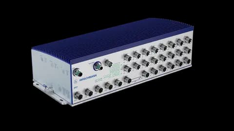 6 x 1/2.5/10 Gbit/s TX + 22 x 10/100/1000 Mbit/s TX, PoE/PoE+/PoE ++, 110 VDC, -40°C to +70 °C, HiOS