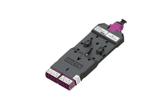 FX DCX Cassette, OM4, 04 Ports LC Duplex to MPO-12 (Female) Base 8