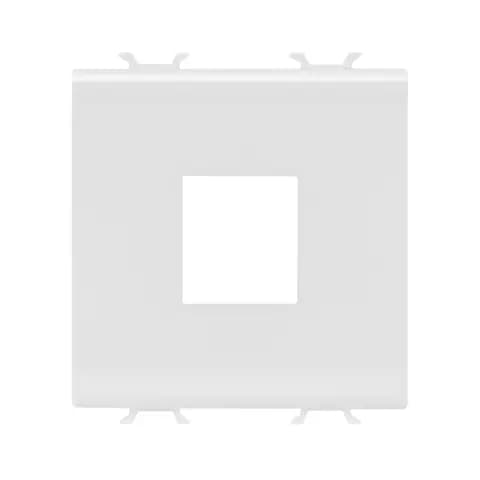 ADAPTER FOR HOUSING DATA CONNECTORS - TYPE AMP/KEYSTONE JACK - 2 MODULES - SATIN WHITE - CHORUSMART