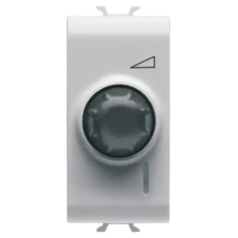 ELECTRONIC, UNIVERSAL ROTATING REGULATOR - 230 V ac 50 Hz - GLOSSY WHITE - 1 MODULE - CHORUSMART