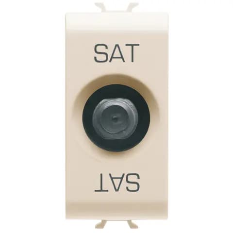 COAXIAL TV/SAT SOCKET-OUTLET, CLASS A SHIELDING - FEMALE F CONNECTOR - DIRECT WITH CURRENT PASSING -