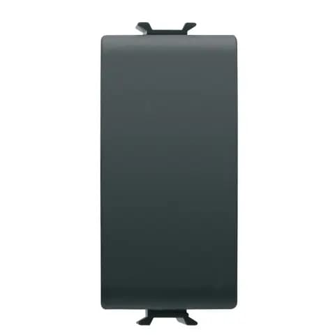 ONE-WAY SWITCH 1P 250V ac - 16AX - NEUTRAL - 1 MODULE - SATIN BLACK - CHORUSMART