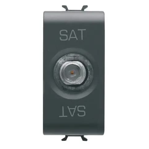 COAXIAL TV/SAT SOCKET-OUTLET, CLASS A SHIELDING - FEMALE F CONNECTOR - DIRECT WITH CURRENT PASSING -