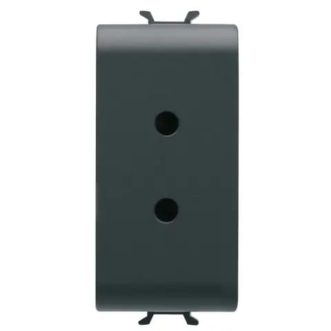 SELV SOCKET-OUTLET - 2P 6A 24V - 1 MODULE - SATIN BLACK - CHORUSMART