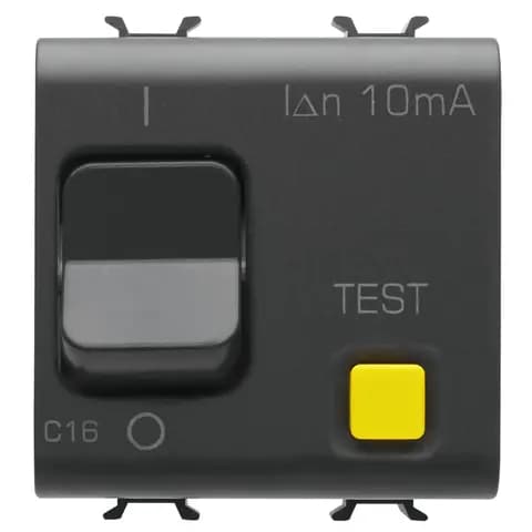 RESIDUAL CURRENT BREAKER WITH OVERCURRENT PROTECTION - C CHARACTERISTIC - CLASS A - 1P+N 16A 230Vac
