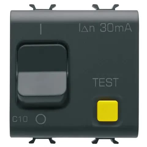 RESIDUAL CURRENT BREAKER WITH OVERCURRENT PROTECTION - C CHARACTERISTIC - CLASS A - 1P+N 10A 230Vac