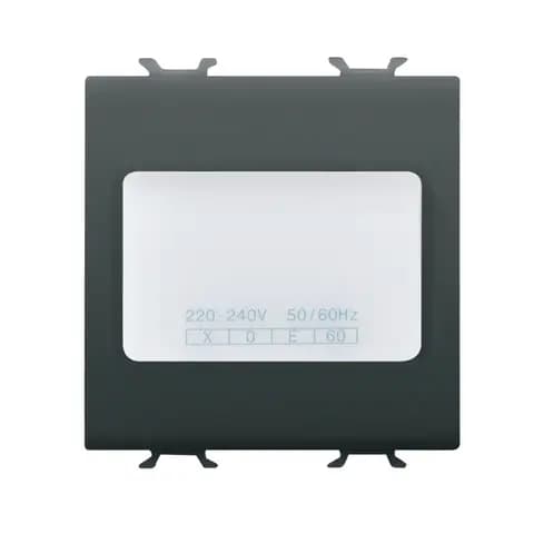 AUTONOMOUS EMERGENCY LAMP - 230Vac 50/60Hz 1h - 2 MODULES - SATIN BLACK - CHORUSMART